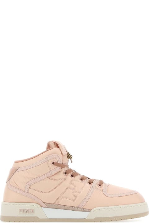 Fendi Shoes for Women Fendi Pink Nylon Baguette Sneakers