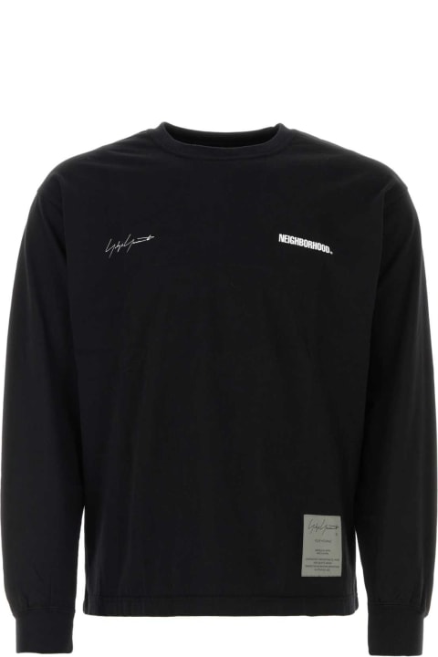 Yohji Yamamoto Fleeces & Tracksuits for Men Yohji Yamamoto Black Cotton Yohji Yamamoto X Neighborhood T-shirt