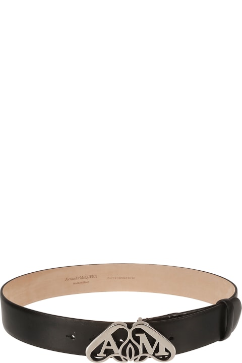 Belts for Women Alexander McQueen Logo Buckle Belt