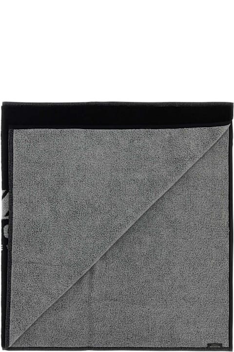 أدوات منزلية Balenciaga Black Terry Fabric Towel