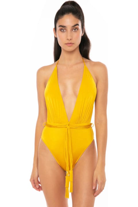 Fashion for Women MC2 Saint Barth Shiny Mustard One Piece
