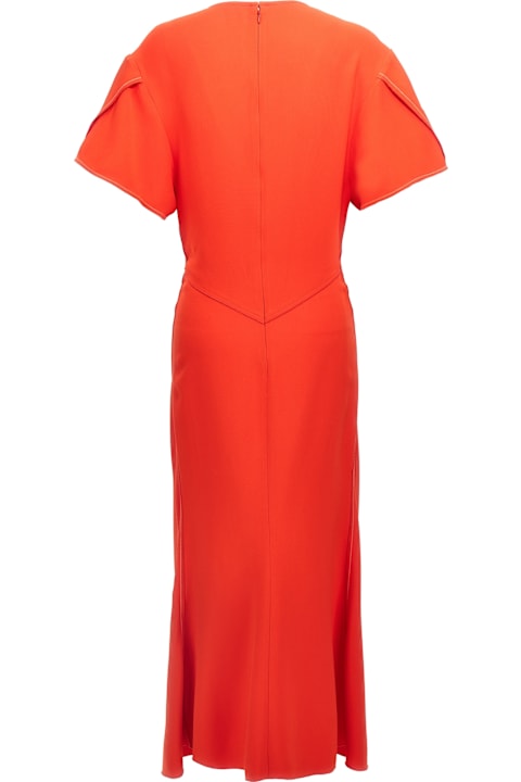 Homeware Victoria Beckham 
gathered Waist Midi
 Dress