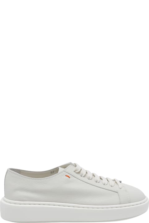 Santoni Leather Sneakers