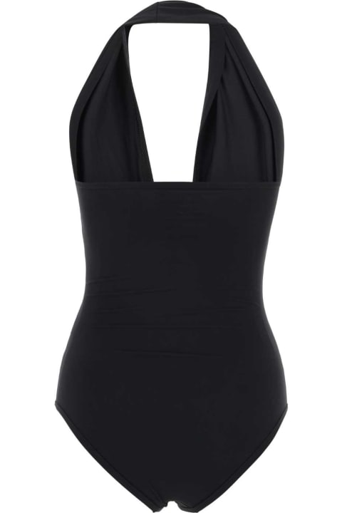 Swimwear for Women Bottega Veneta Black Stretch Nylon Knot Swimsuit