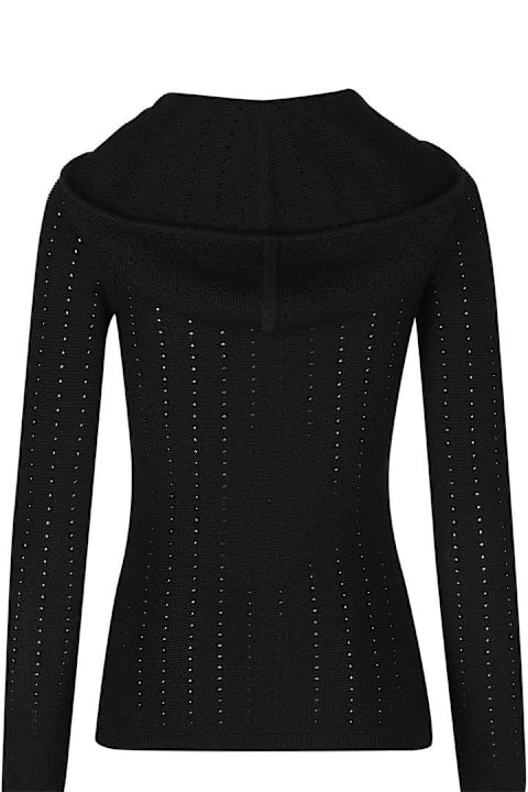 Etro Topwear for Women Etro Hood And Punched Detail Knit Top