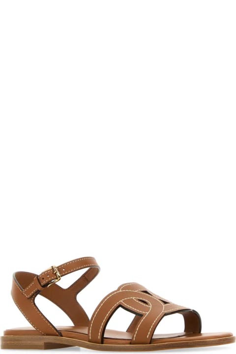 Fashion for Women Tod's Caramel Leather Sandals