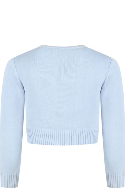 Sweaters & Sweatshirts for Girls Simonetta Cardigan Azzurro