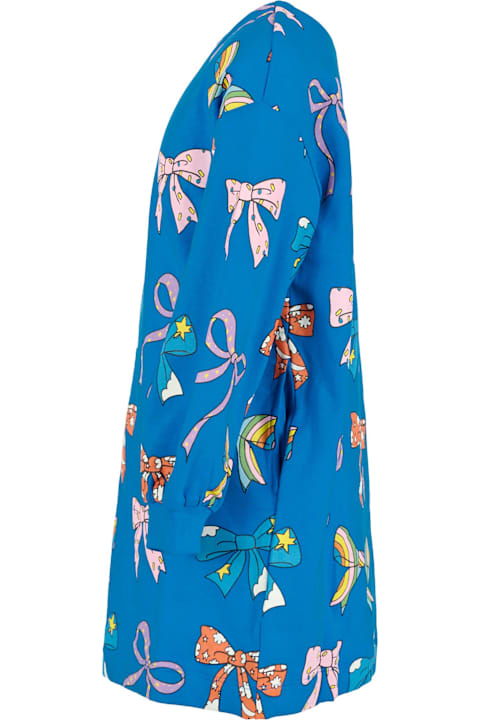 Homeware Stella McCartney Kids Blue Dress For Girl With Bow