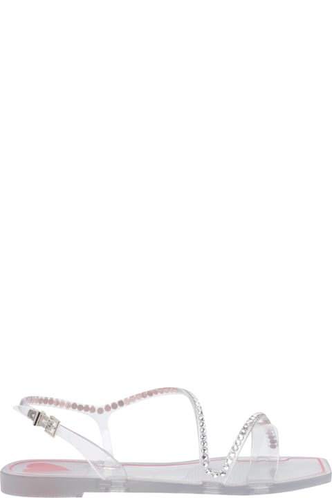 Menghi Rubber Flat Sandals