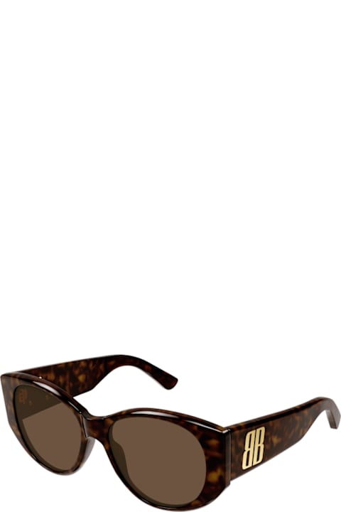 Balenciaga Eyewear for Kids Balenciaga Eyewear Balenciaga Bb0455s Linea Extreme 002 Havana Brown Sunglasses