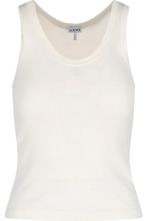 Fashion for Women Loewe 'anagram' Silk Tank Top