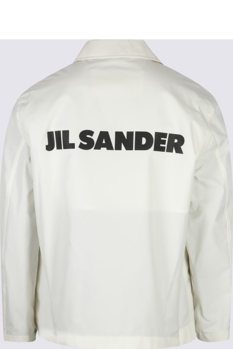 Jil Sander Coats & Jackets for Men Jil Sander White Cotton Shirt Jacket