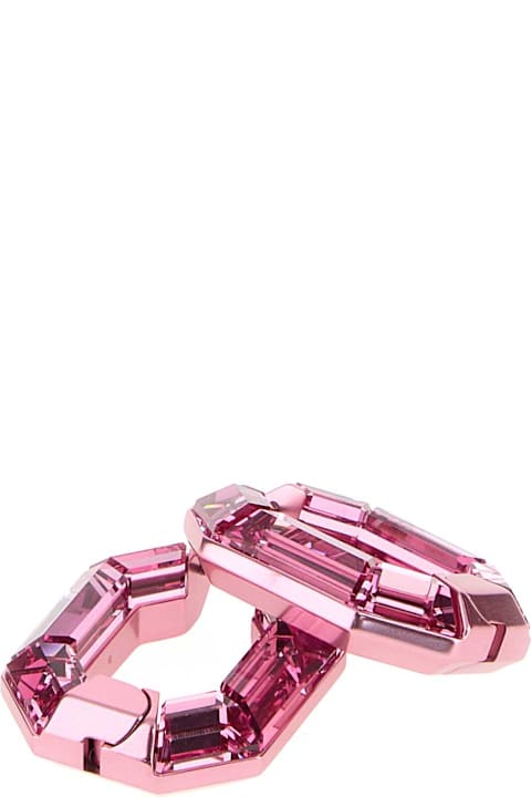 Swarovski for Men Swarovski Pink Crystal Lucent Earrings