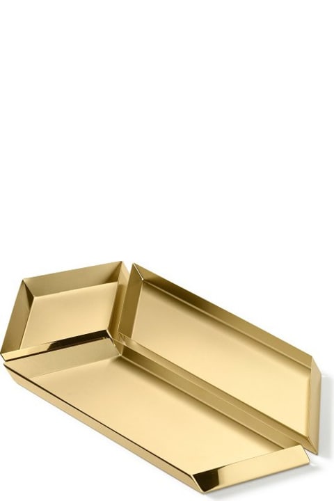 Homeware Ghidini 1961 Axonometry - Large Parallelepiped Polished Brass