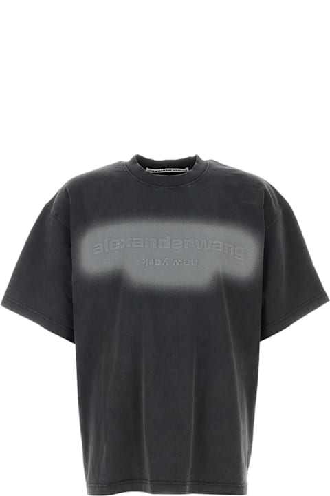 Alexander Wang Kids Alexander Wang Charcoal Cotto Oversize T-shirt