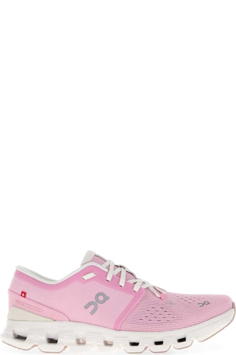 ON for Kids ON Pink Fabric Cloud X 4 Sneakers