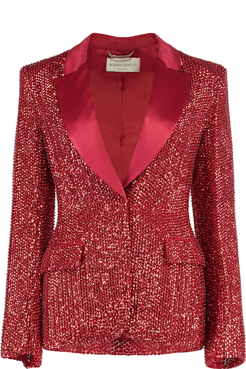 Homeware Alberta Ferretti Red Jacket With Sequins