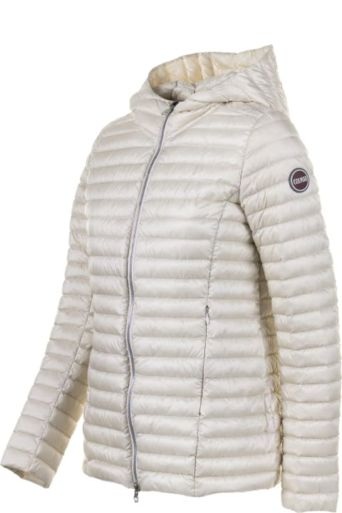 Colmar Clothing for Women Colmar White Down Jacket With Hood