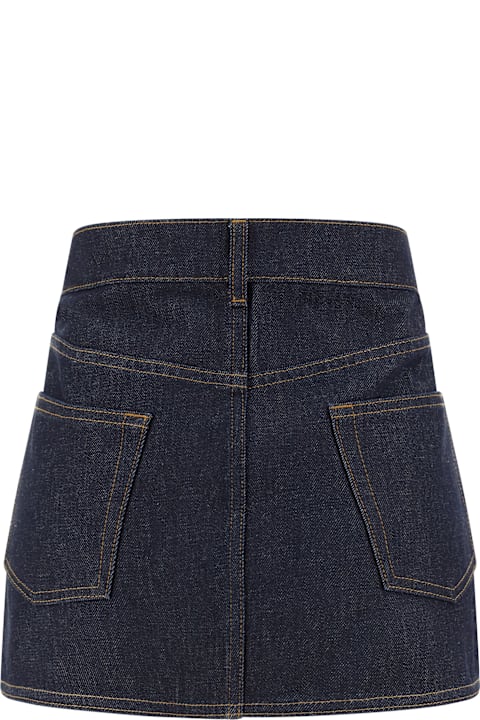 Coperni Skirts for Women Coperni Denim Mini Skirt