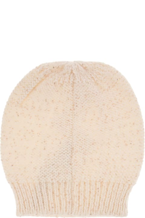 Hats for Women Peserico Wool, Silk And Cashmere Braided Cap