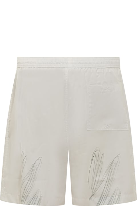 Off-White Swimwear for Men Off-White Swimshorts With Scribble Motif