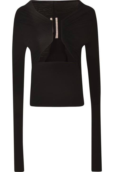 Rick Owens Sale for Women Rick Owens Cut-out Detail Long-sleeved Top