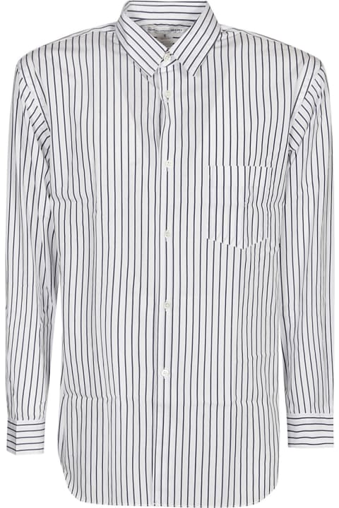 Clothing for Men Comme des Garçons Patched Pocket Striped Shirt
