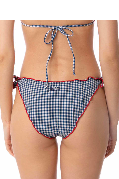 MC2 Saint Barth Clothing for Women MC2 Saint Barth Woman Ruffled Swim Briefs With Gingham Print