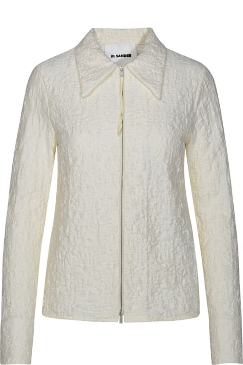 Jil Sander Coats & Jackets for Women Jil Sander Ivory Cotton Jacket