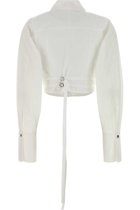 Blumarine for Kids Blumarine White Poplin Shirt