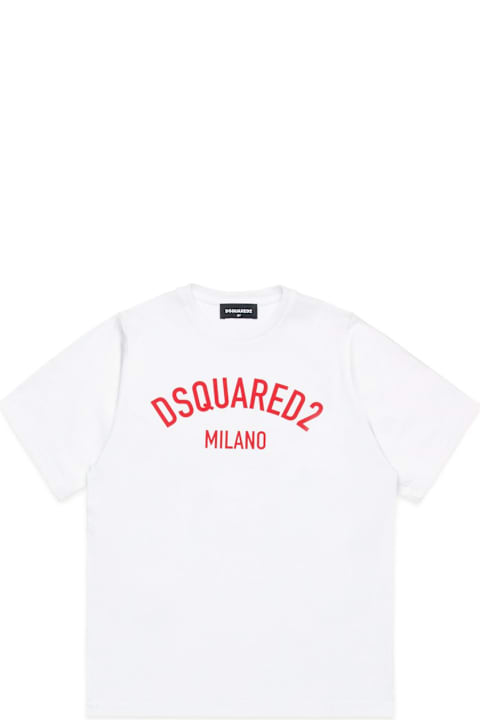 Dsquared2 for Kids Dsquared2 Logo Printed Crewneck T-shirt