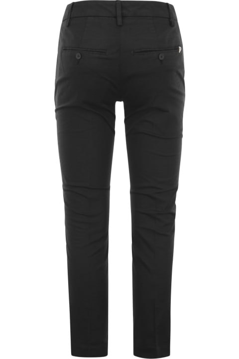 Dondup for Women Dondup Perfect - Slim Fit Pants In Modal And Cotton