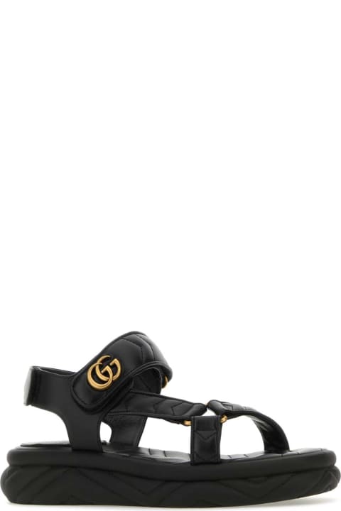 Gucci for Women Gucci Black Leather Sandals