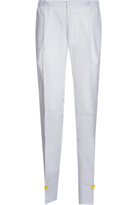 Pants for Men Kiton Ribbed Waist Buttoned Trousers
