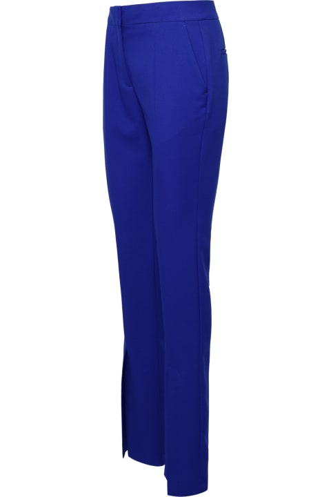 Tech Drill' Blue Polyester Pants