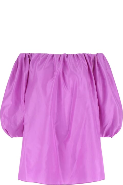 Topwear for Women Valentino Garavani Purple Taffeta Blouse