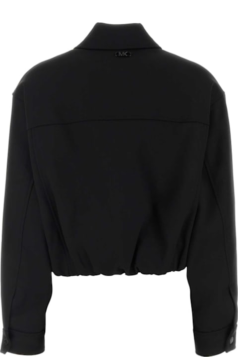 Michael Kors for Men Michael Kors Black Twill Bomber Jacket