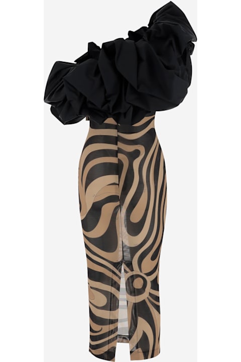 Pucci for Women Pucci Cotton One-shoulder Long Dress