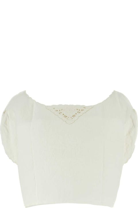 Prada Clothing for Women Prada White Linen Top