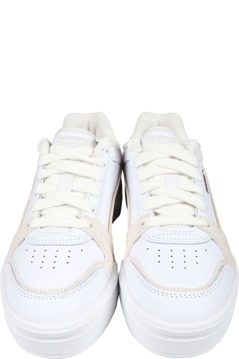 Puma for Kids Puma Ca Pro Lux Iii White Low Sneakers For Kids