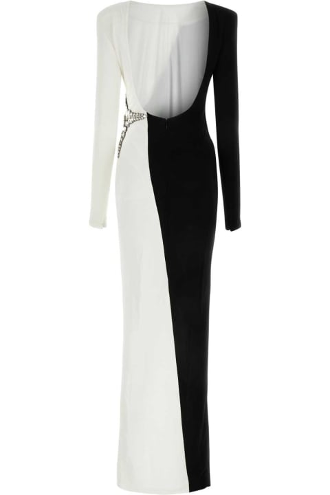 Fashion for Women Balmain Two-tone Viscose Long Dress