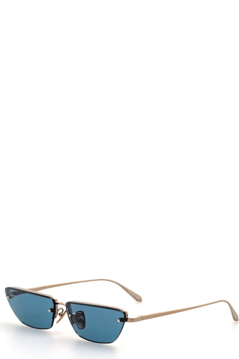 Linda Farrow for Kids Linda Farrow Cleo - Light Gold / Aqua Sunglasses