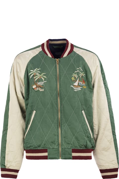 Polo Ralph Lauren Coats & Jackets for Men Polo Ralph Lauren Embroidered Satin Jacket