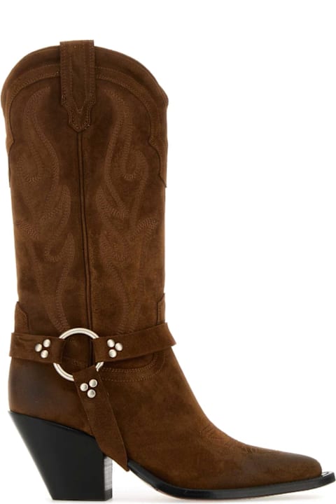 Homeware Sonora Brown Suede Santa Fe Belt Boots
