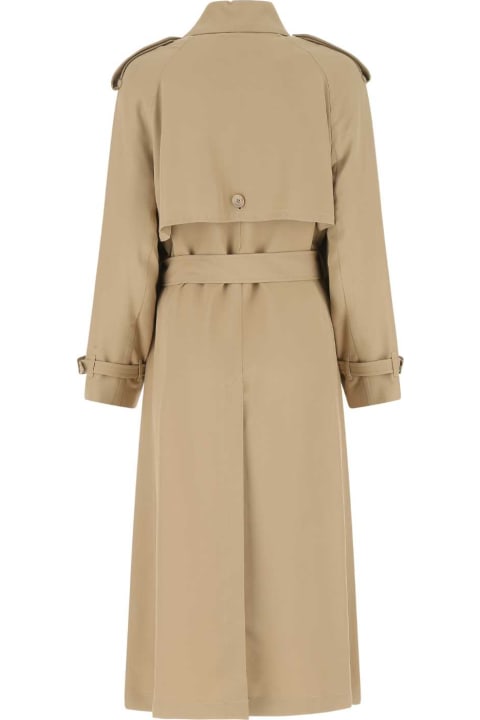 Coats & Jackets for Women Burberry Beige Viscose Trench Coat