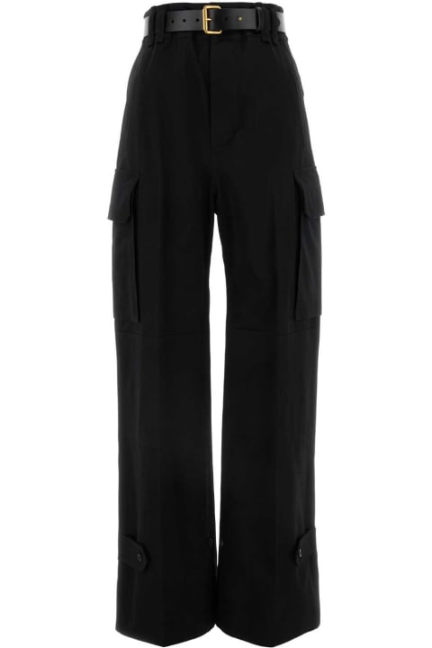 Saint Laurent Clothing for Women Saint Laurent Black Cotton Pant