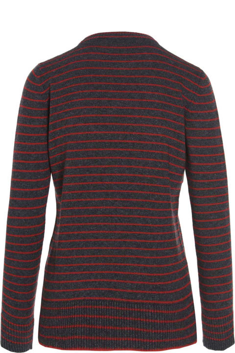 Intarsia Striped Sweater