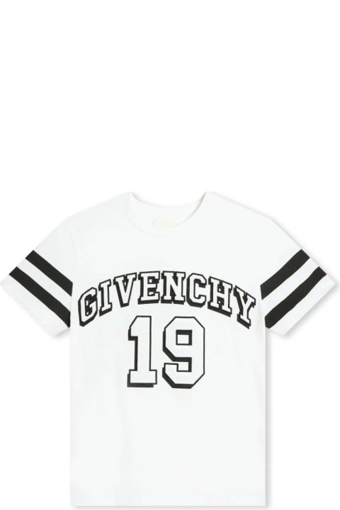 Topwear for Boys Givenchy White Givenchy 4g 1952 T-shirt