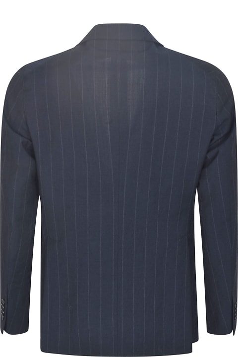Fashion for Men Tagliatore Logo Patch Stripe Suit