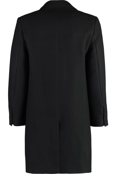 Ami Alexandre Mattiussi Coats & Jackets for Men Ami Alexandre Mattiussi Single-breasted Wool Coat